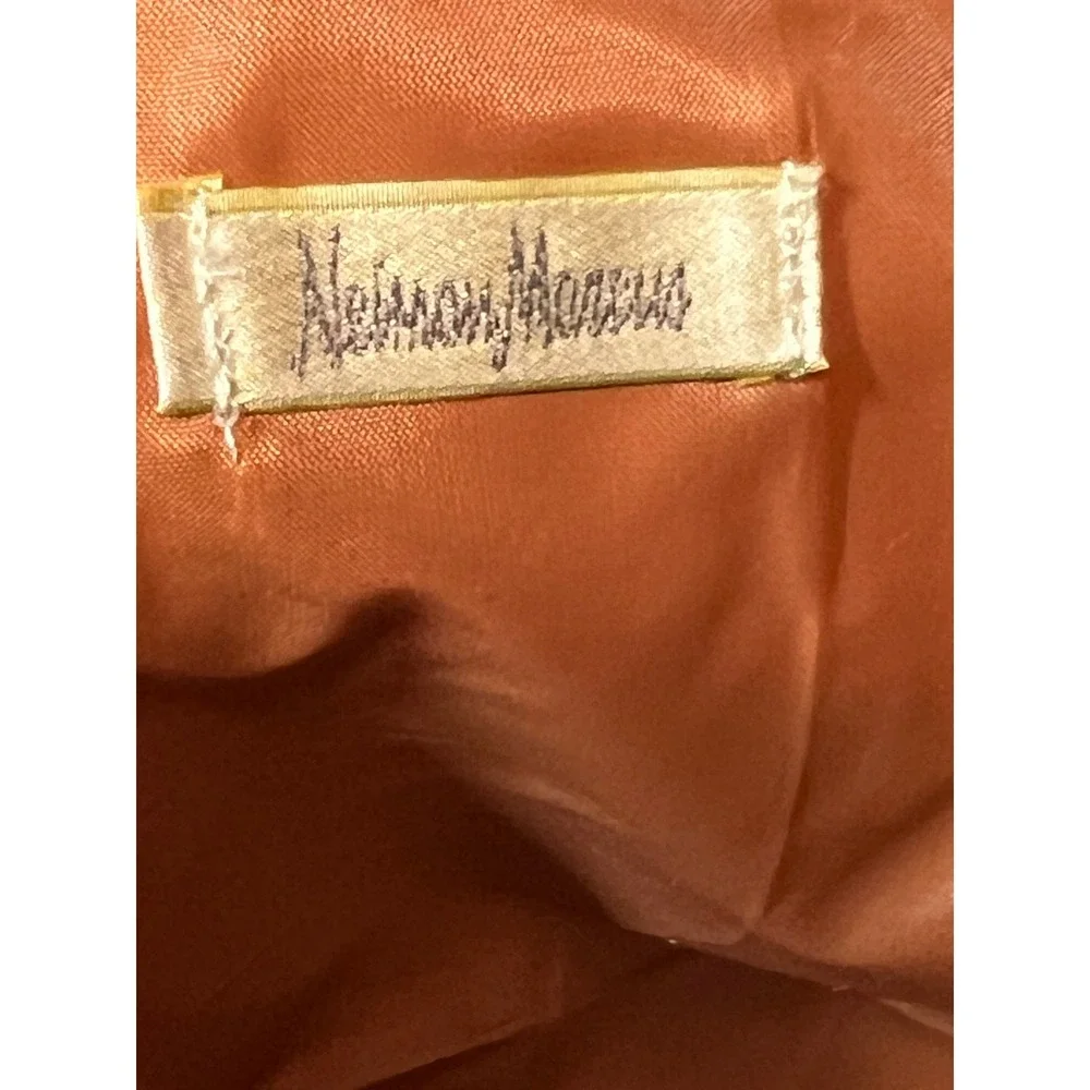Neiman Marcus‎ Colorblock Tote Bag Brown Black Green Faux Leather Top Handle - Picture 7 of 9
